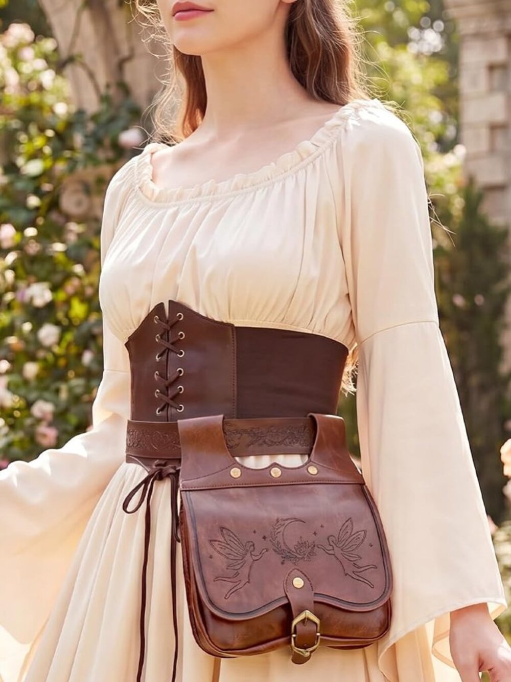 Brown Renaissance Belt Pouch